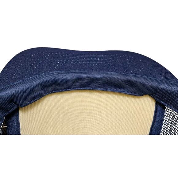 Vintage Golf Excuses Snapback Trucker Hat Blue Mesh Back Cap Two-tone High Crown - Picture 8 of 10